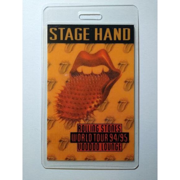 Rolling Stones Voodoo Lounge Laminated Concert Backstage Pass 1994 Classic Rock - Picture 3 of 3
